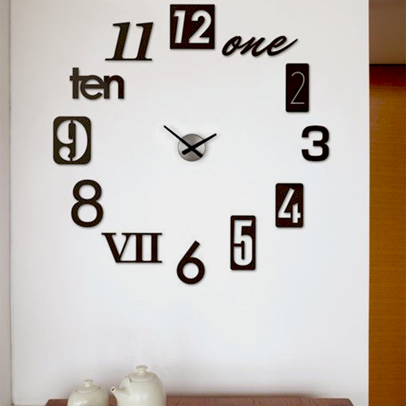 zegar przyklejany na ścianę umbra numbra